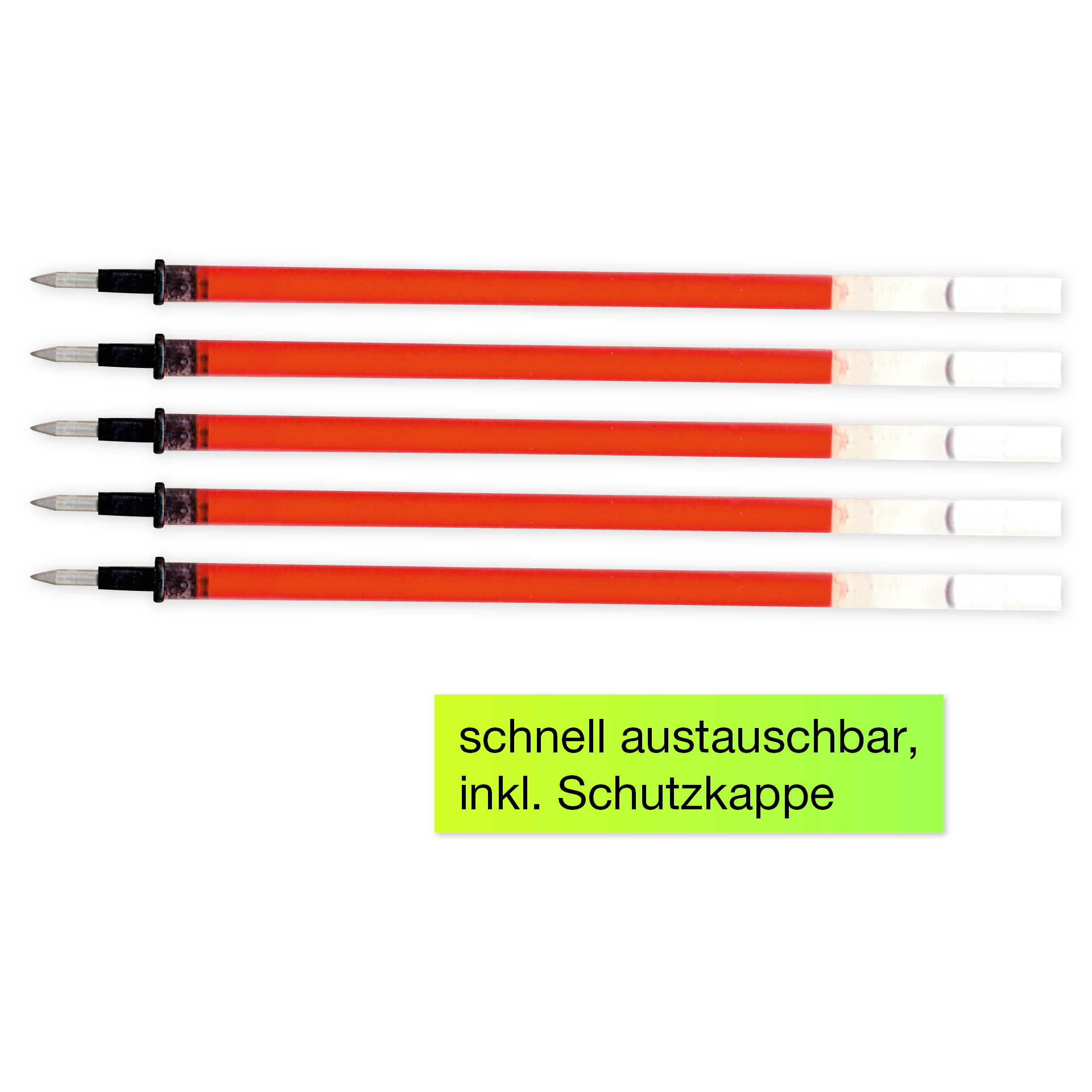 Minen für Korrigier-Tinten-Roller "Check", 5-tlg