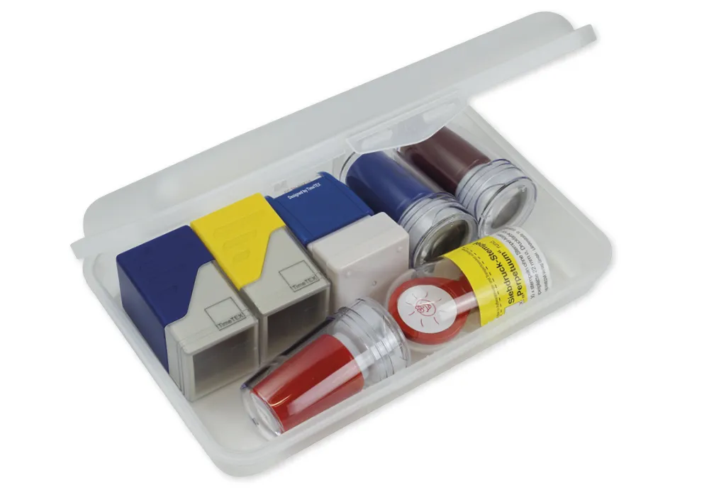 Siebdruck-Stempel-Set "Positive Verstärkung", Basis 8-tlg., in Box