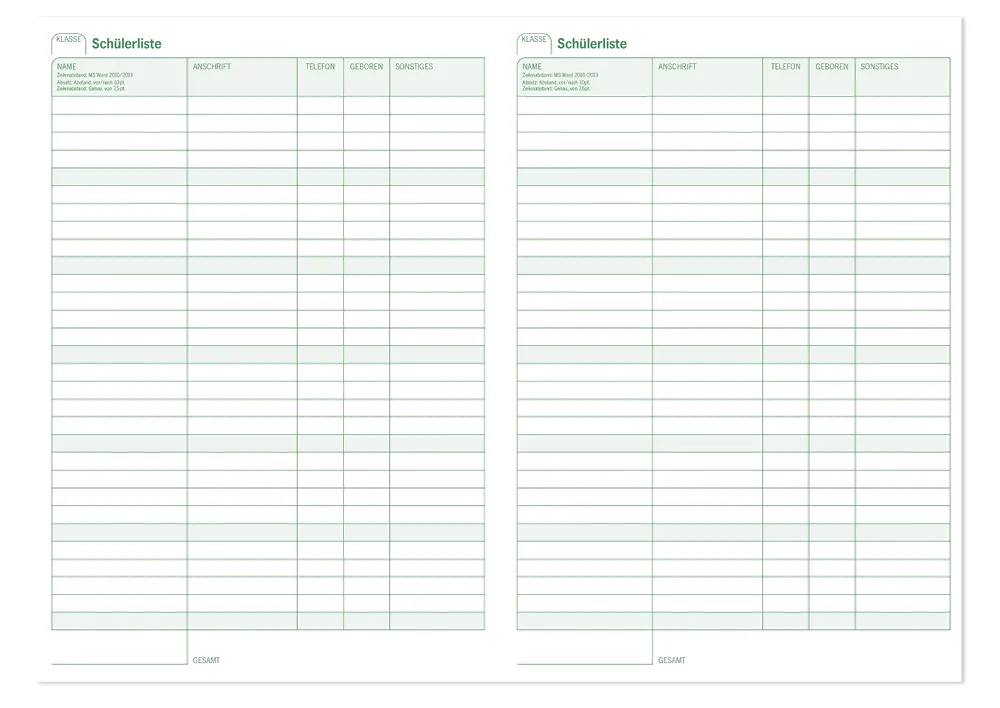 s+w Unterrichts-Planer A5++ 25/26