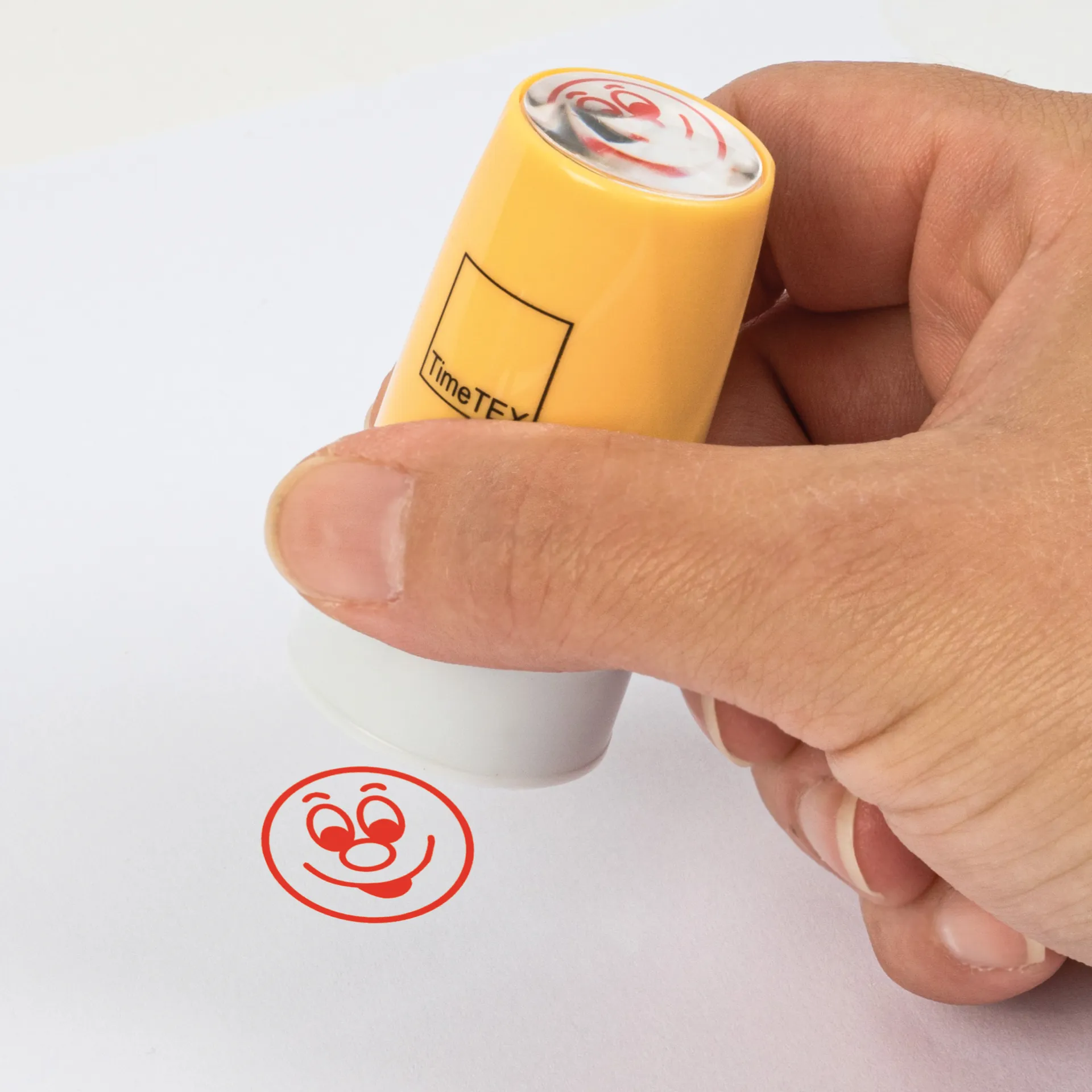 Stempel, Gesicht lachend