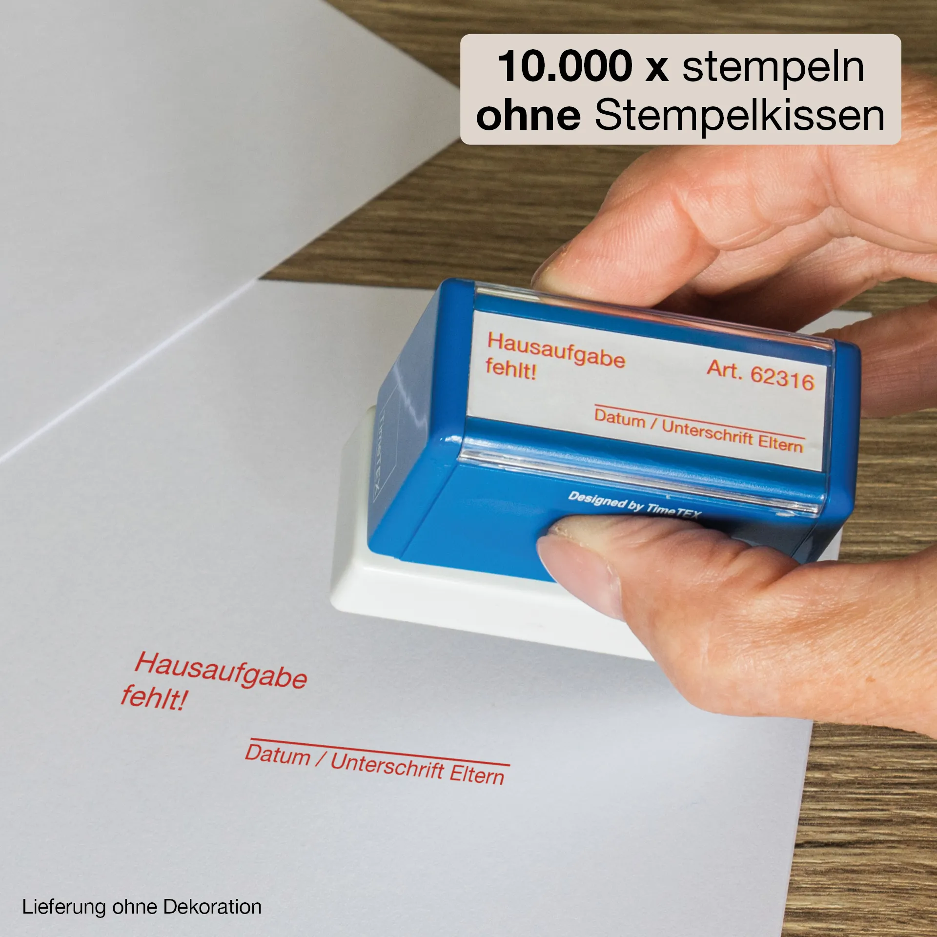 Stempel, Hausaufgabe fehlt