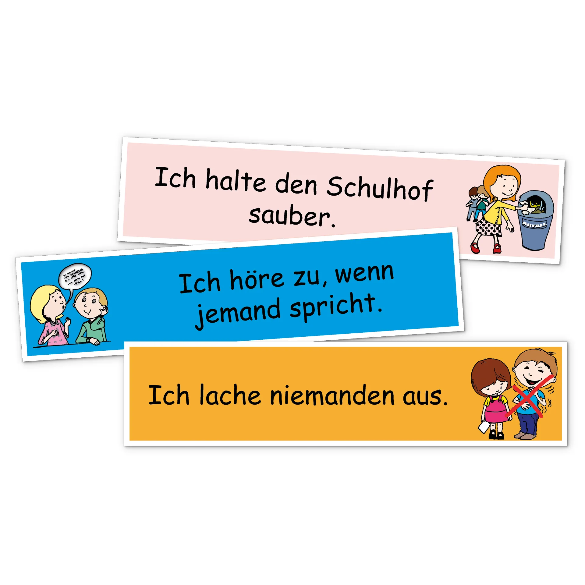Karten "Unsere Klassenregeln"