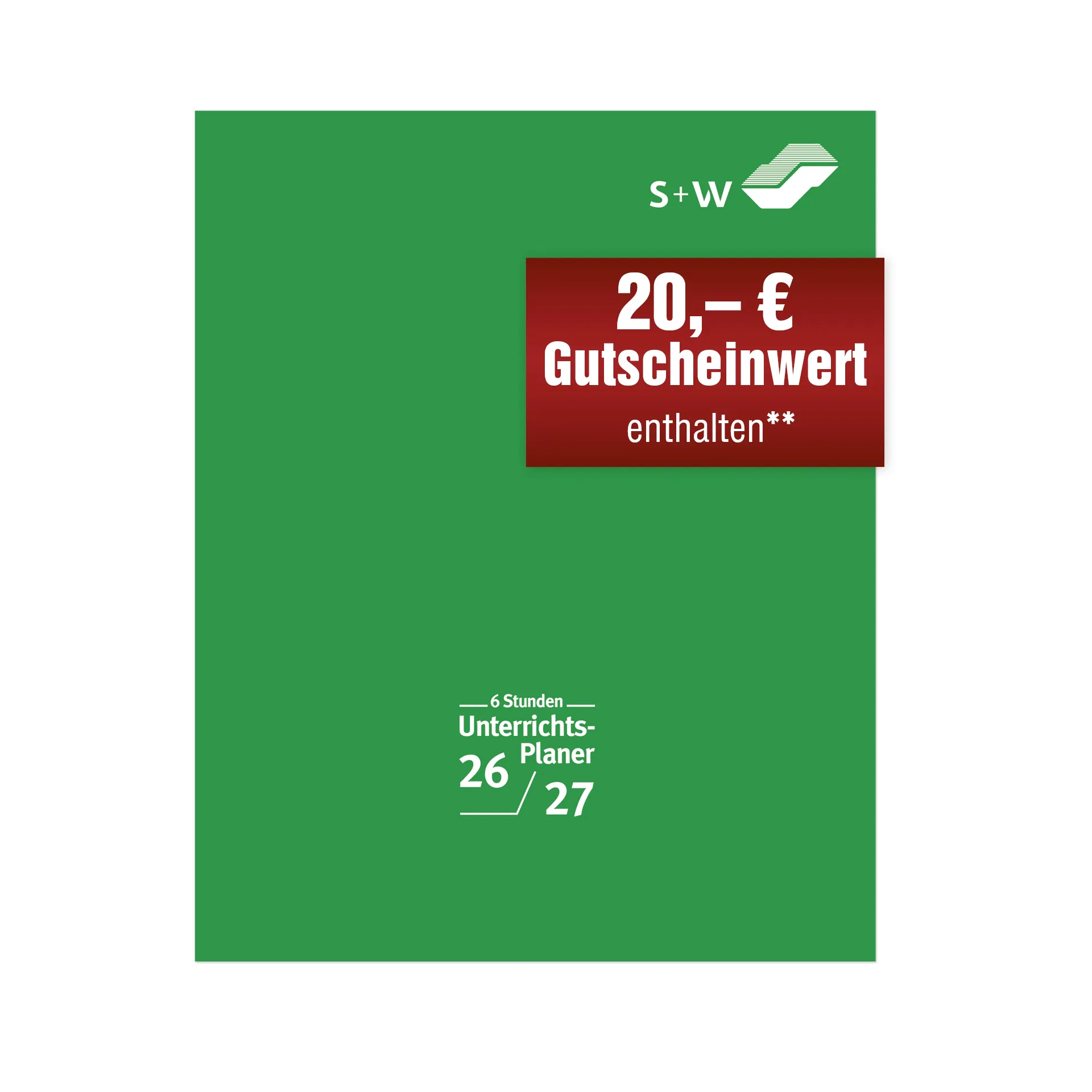 s+w Unterrichts-Planer A4++ 26/27 - 6 Stunden