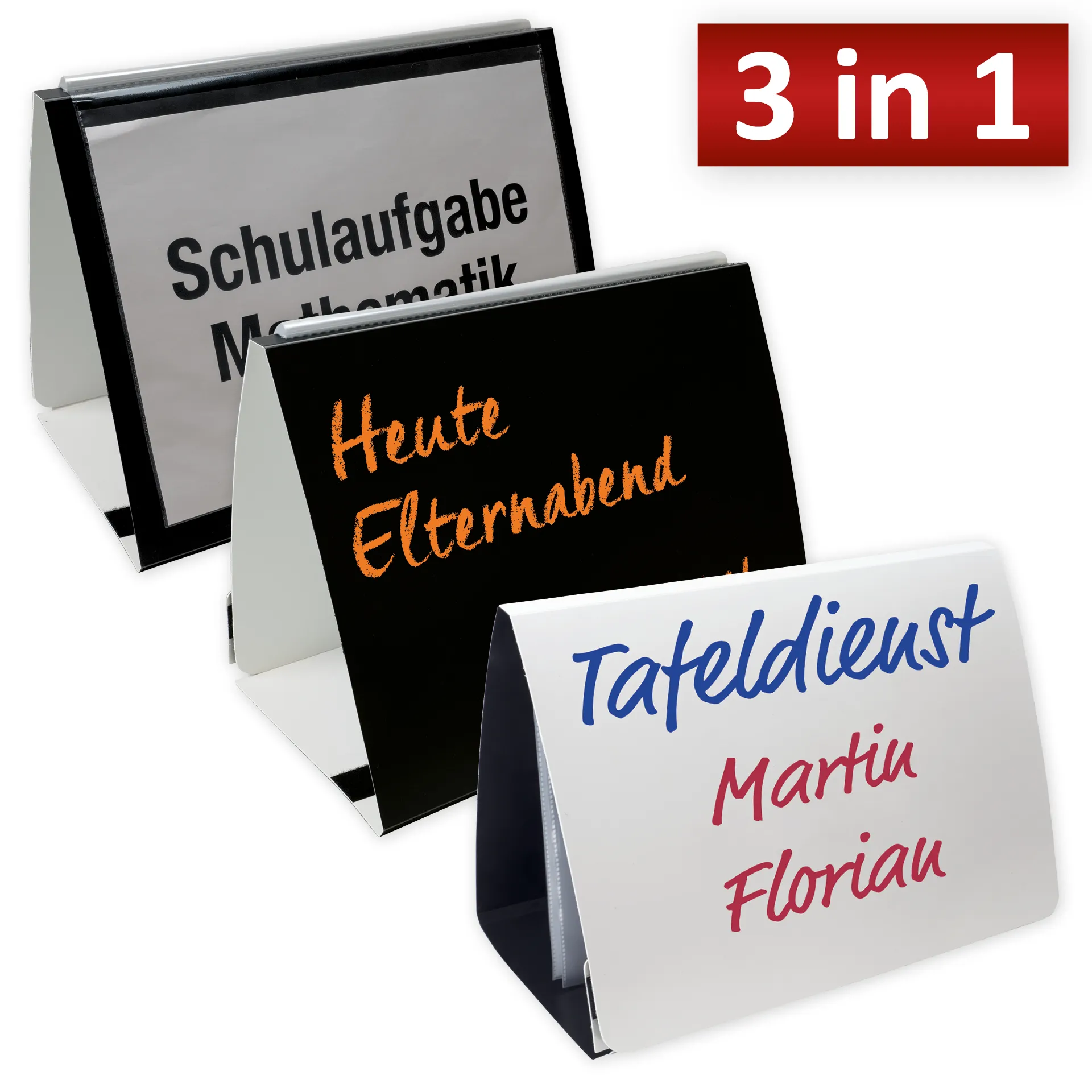 3in1 Tischaufsteller "Info"