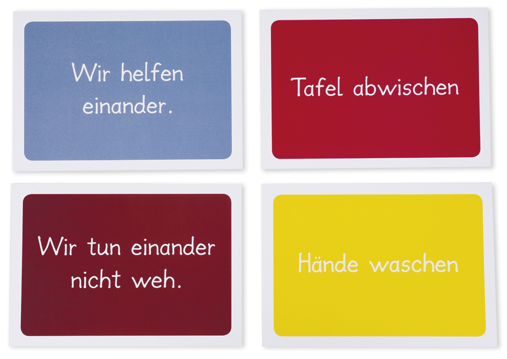 Karten-Set "Verhaltensregeln", 18-tlg.
