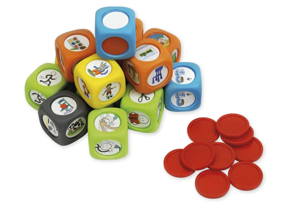 Motiv-Würfel im Tragekoffer, 106-tlg.