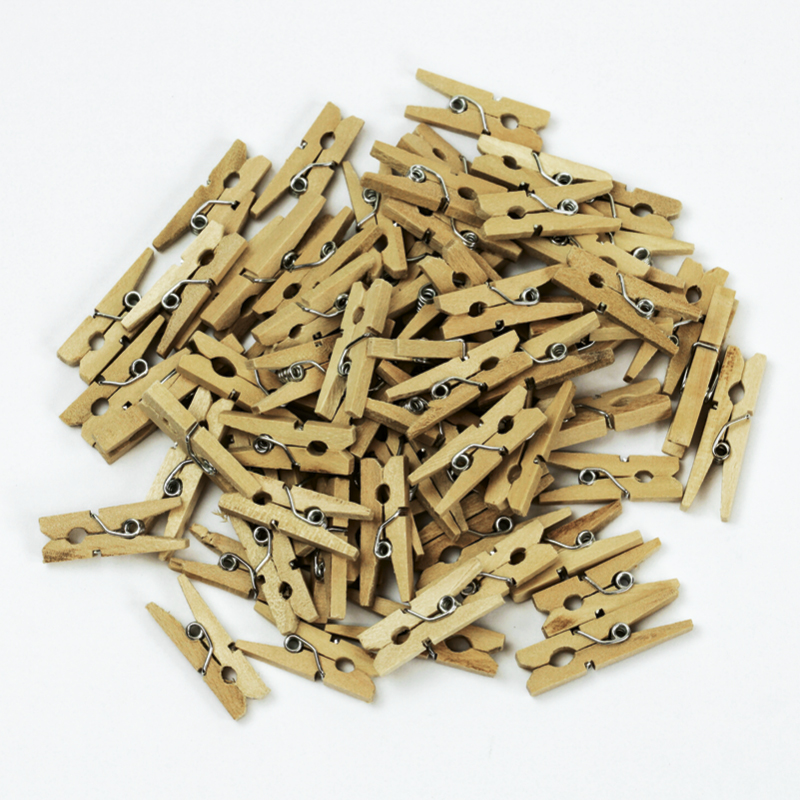 Natura-Büro-Set Pinnnadeln und Klammern aus Holz, 100-tlg. Natura-Büro-Set Pinnnadeln und Klammern aus Holz, 100-tlg.