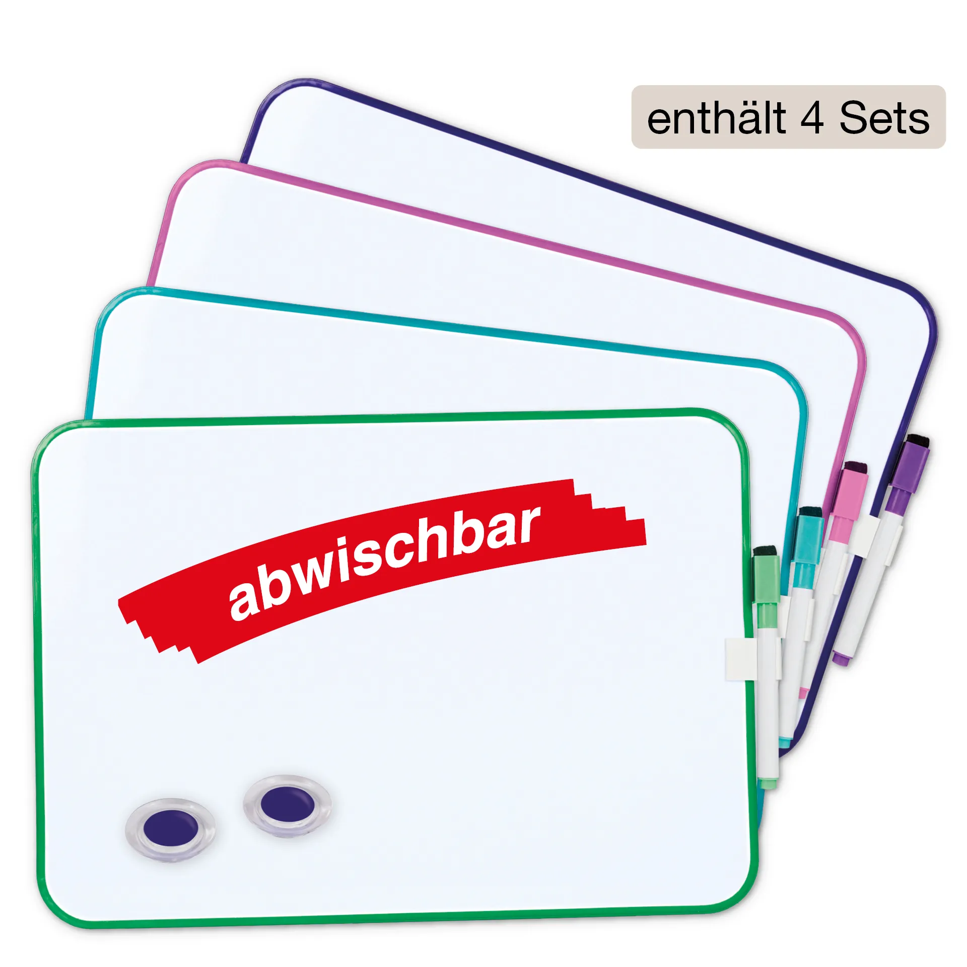 Set Gruppenarbeit-Whiteboard A4-Plus, 16-tlg.