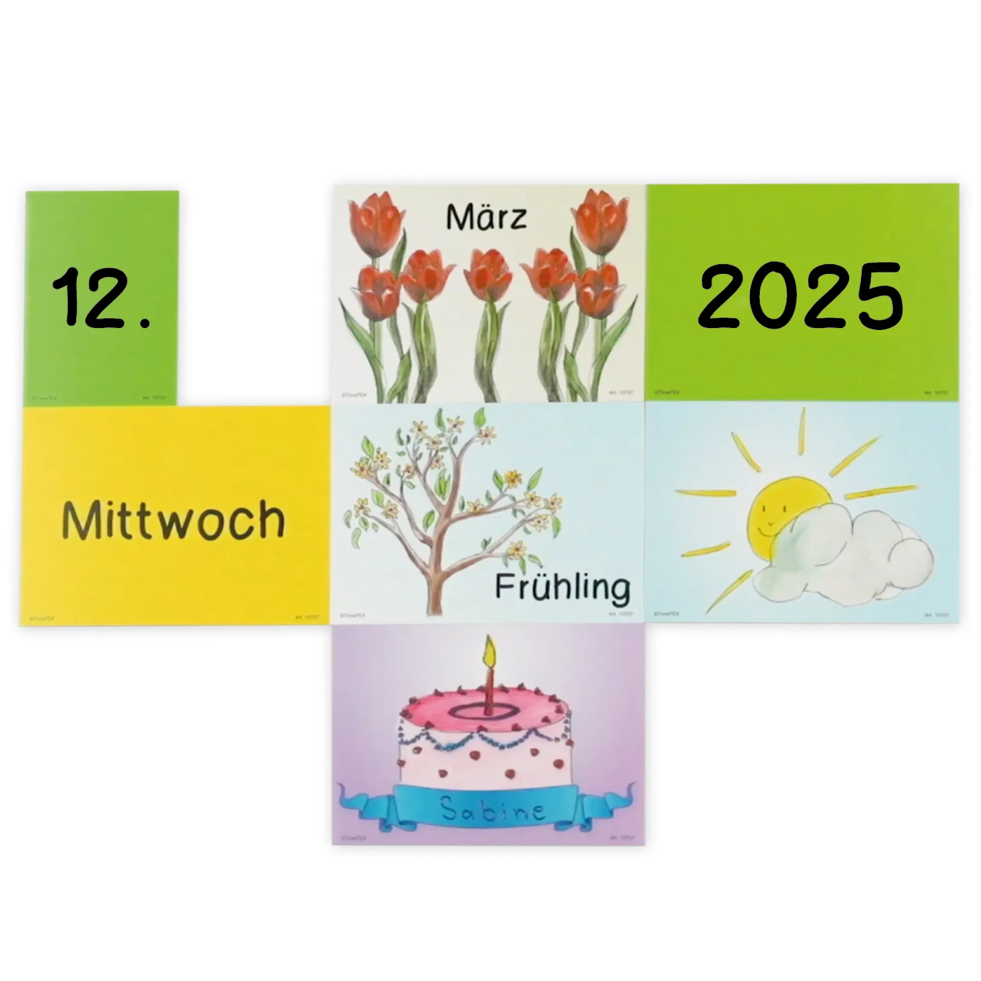 "Unser Jahr" Jahreskalender zum selber gestalten