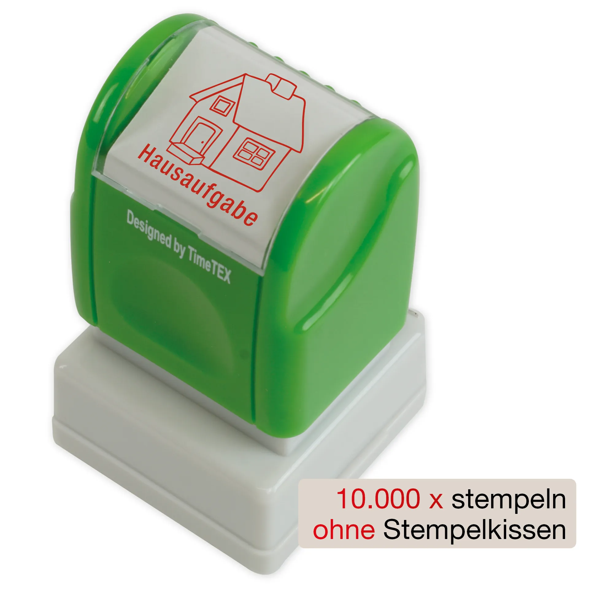 Siebdruck-Stempel "Perpetuum", "Hausaufgaben-Haus"