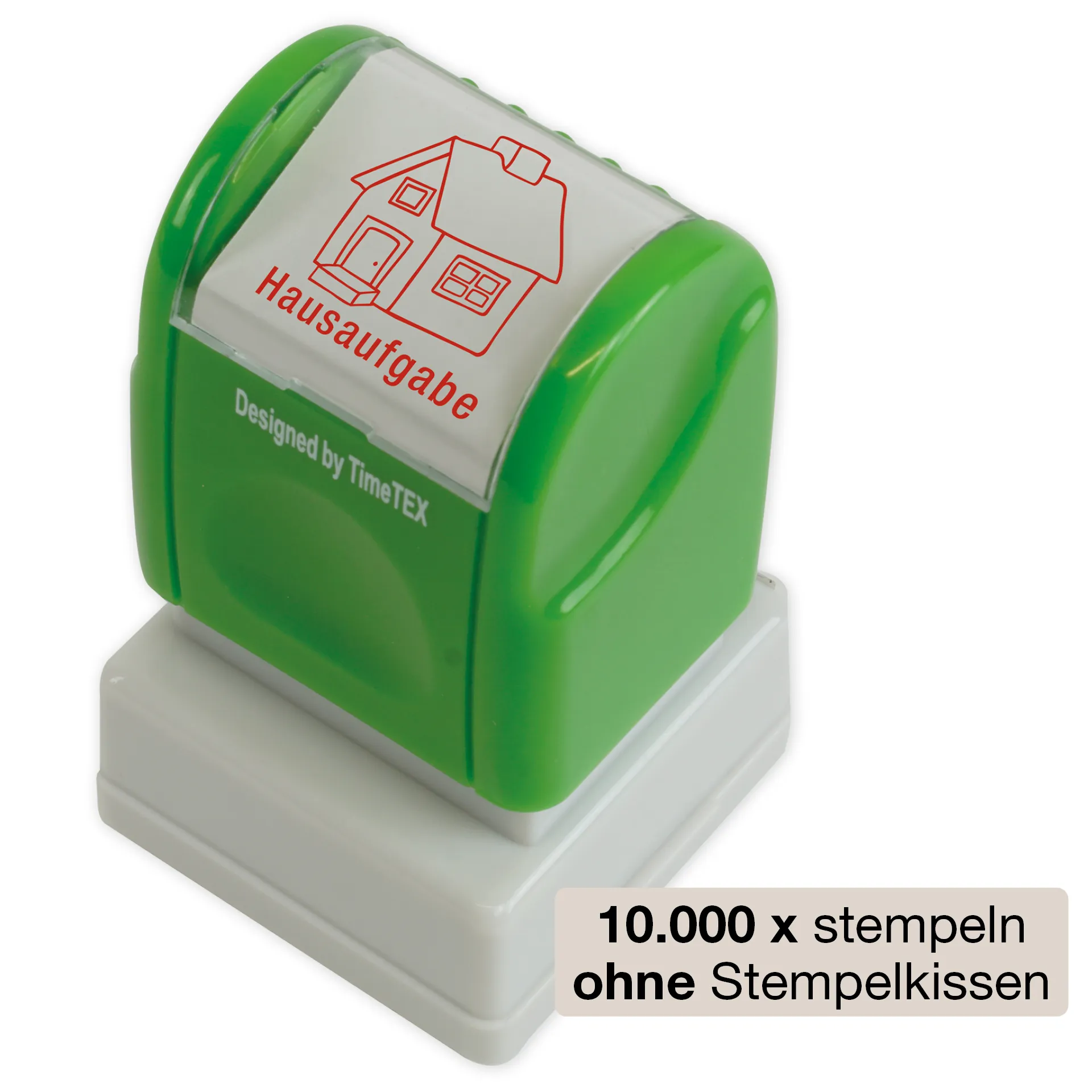 Siebdruck-Stempel "Perpetuum", "Hausaufgaben-Haus"