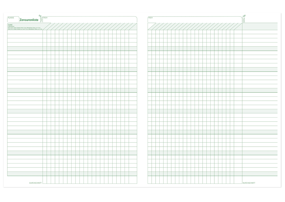 s+w Unterrichts-Planer 25/26 - 10 Stunden  A4++