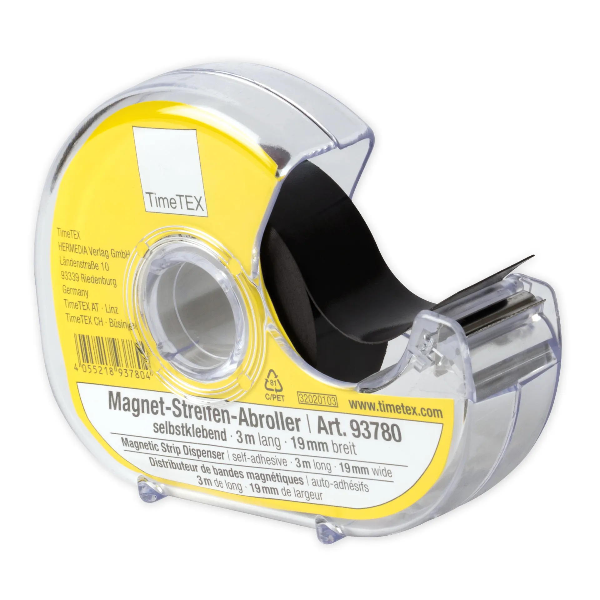 Magnetband auf Abroller, 3m