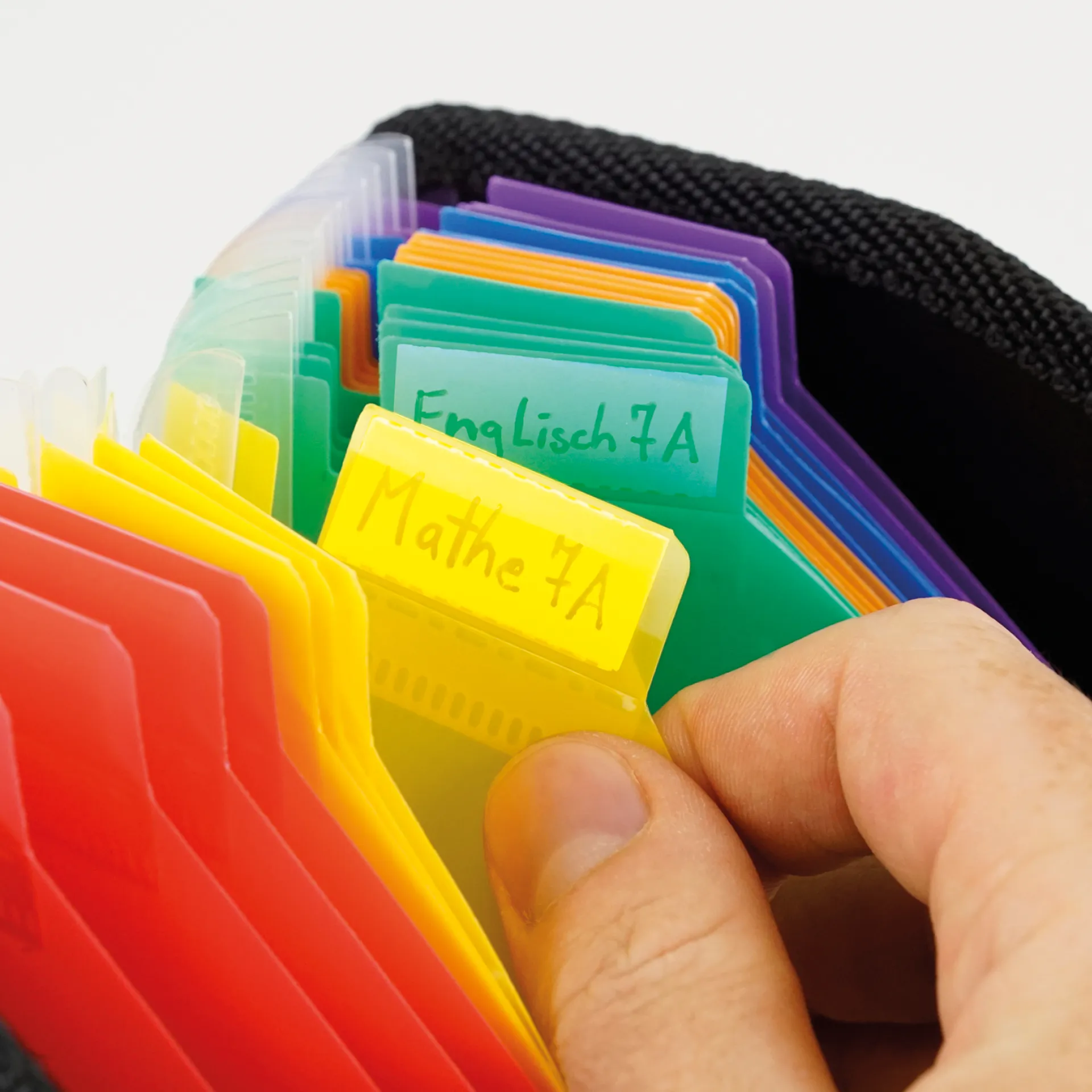 Fächer-Stehsammler A4 XL, beschriftbar