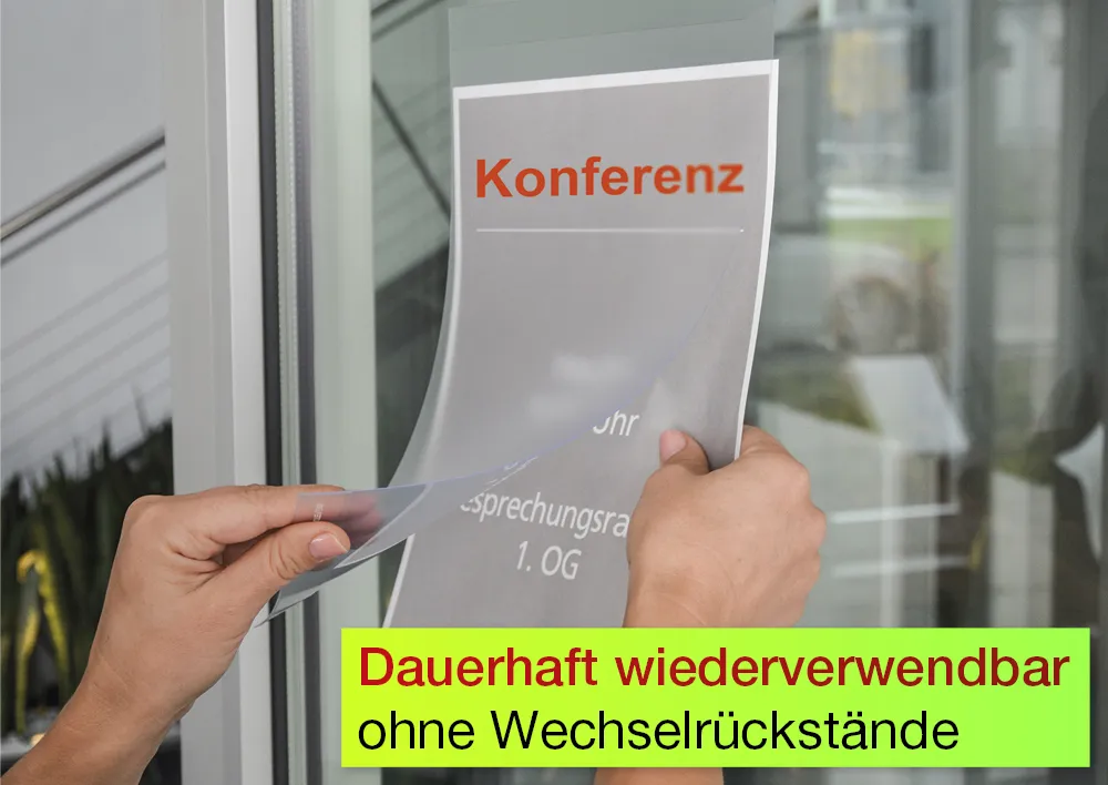 Aushang-Einschubtasche A3, haftend