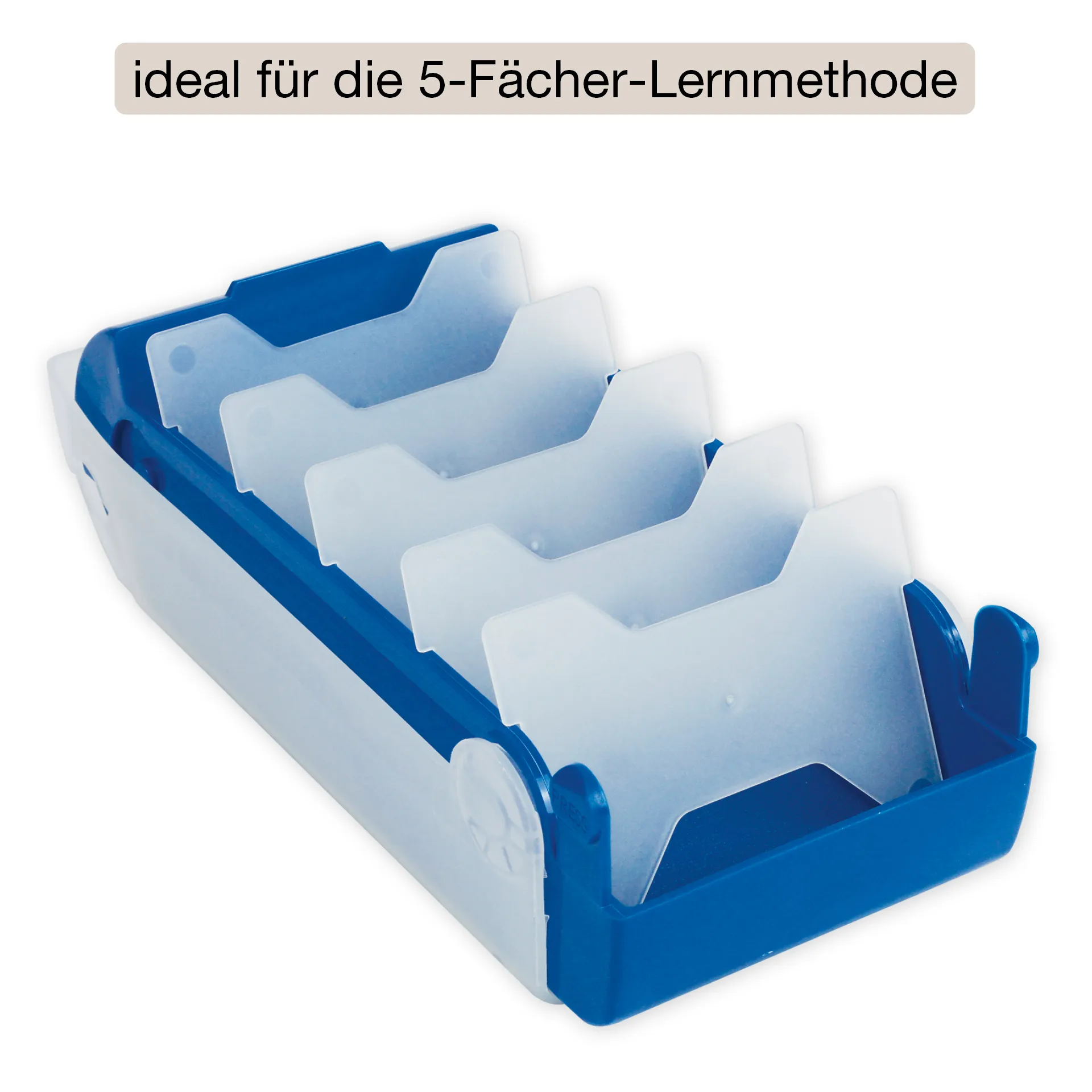 Lernbox A8 Kunststoff mit 100 Lernkärtchen