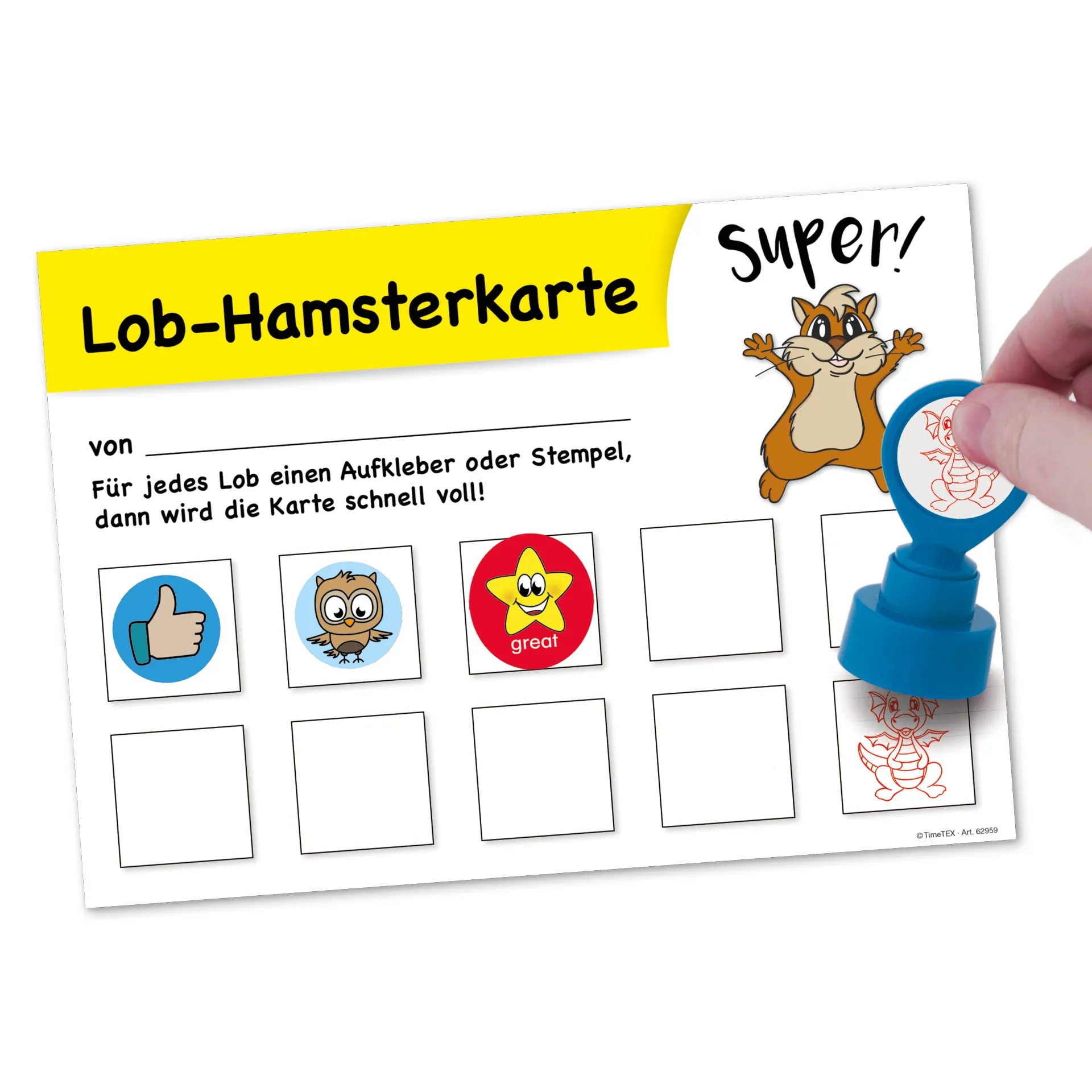 "Hamster" Sammelkarte, 25-tlg