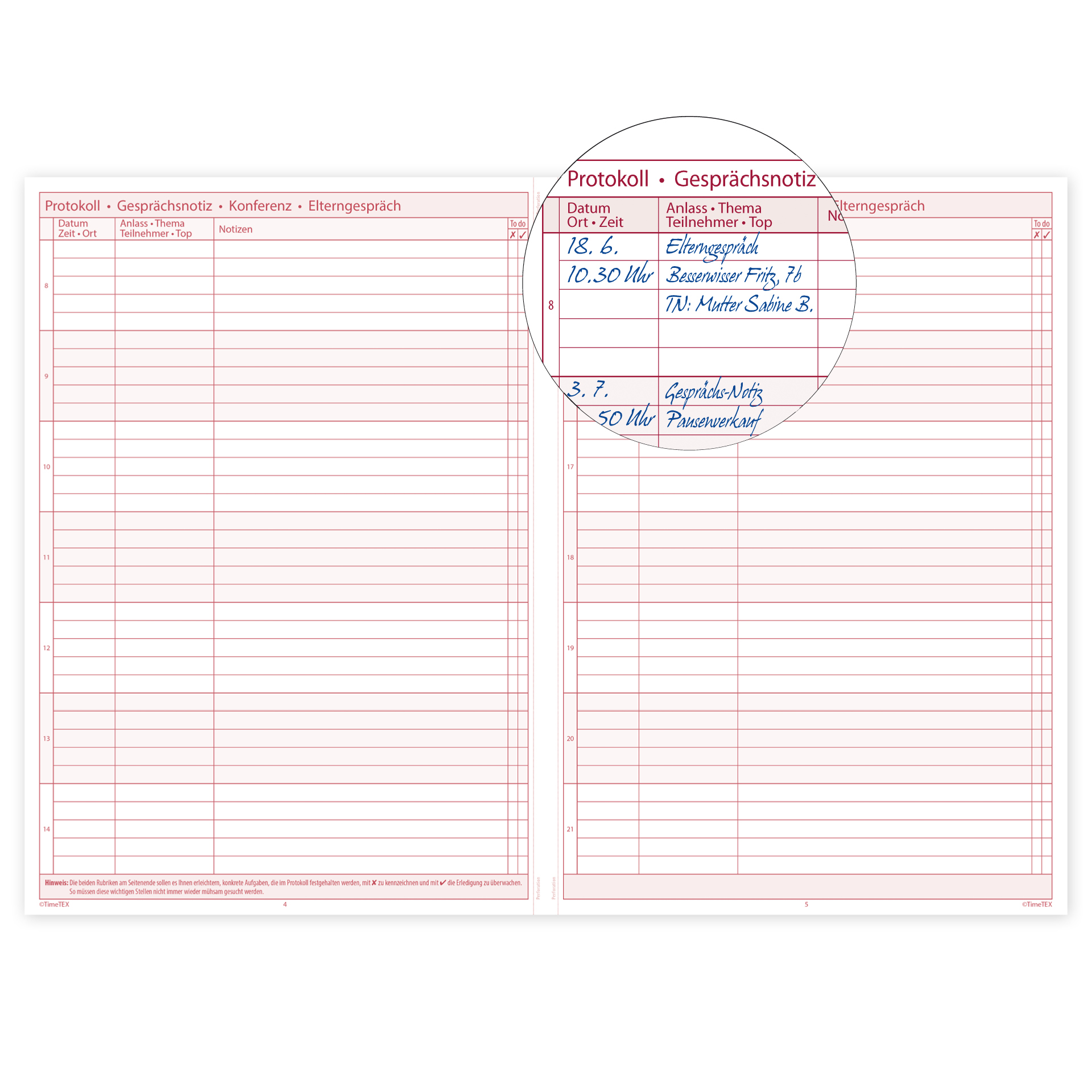 TimeTEX Heft Schul-Notizen A4