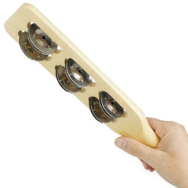 Schellenstab aus Holz