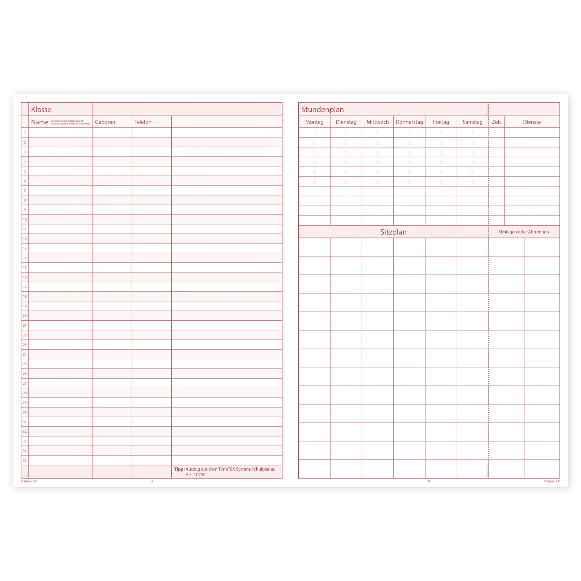 TimeTEX Referendar-Heft A4