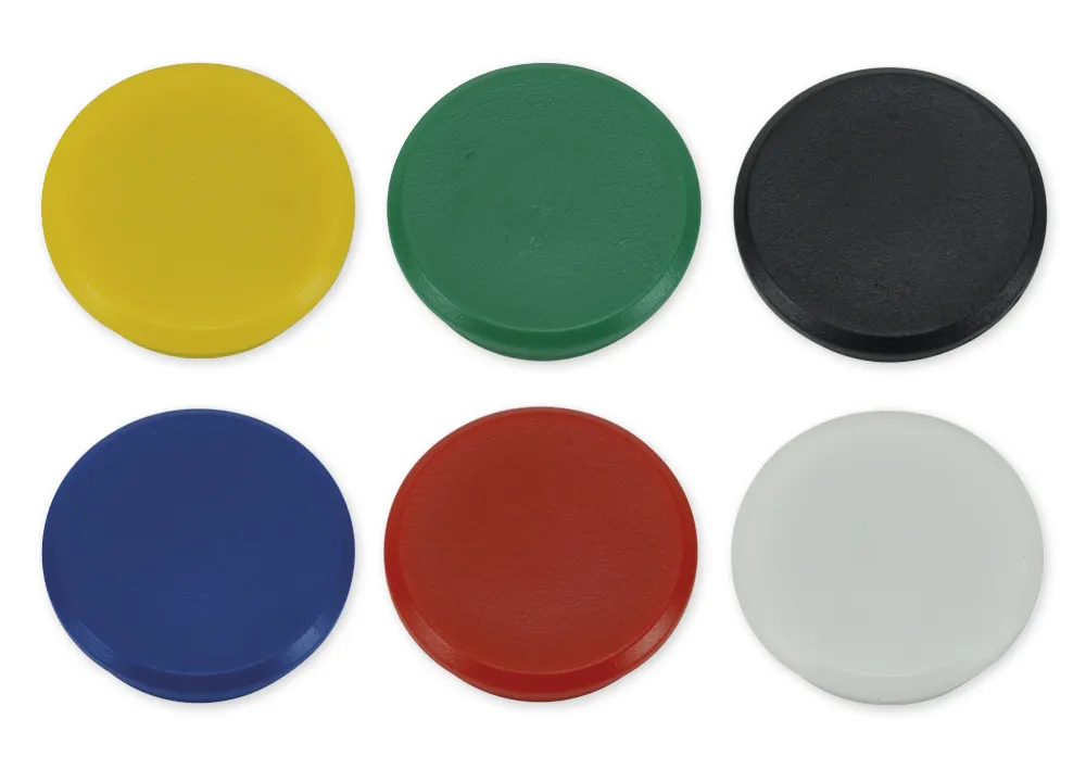 Set Rundmagnete farbsortiert 24mm, 50-tlg.