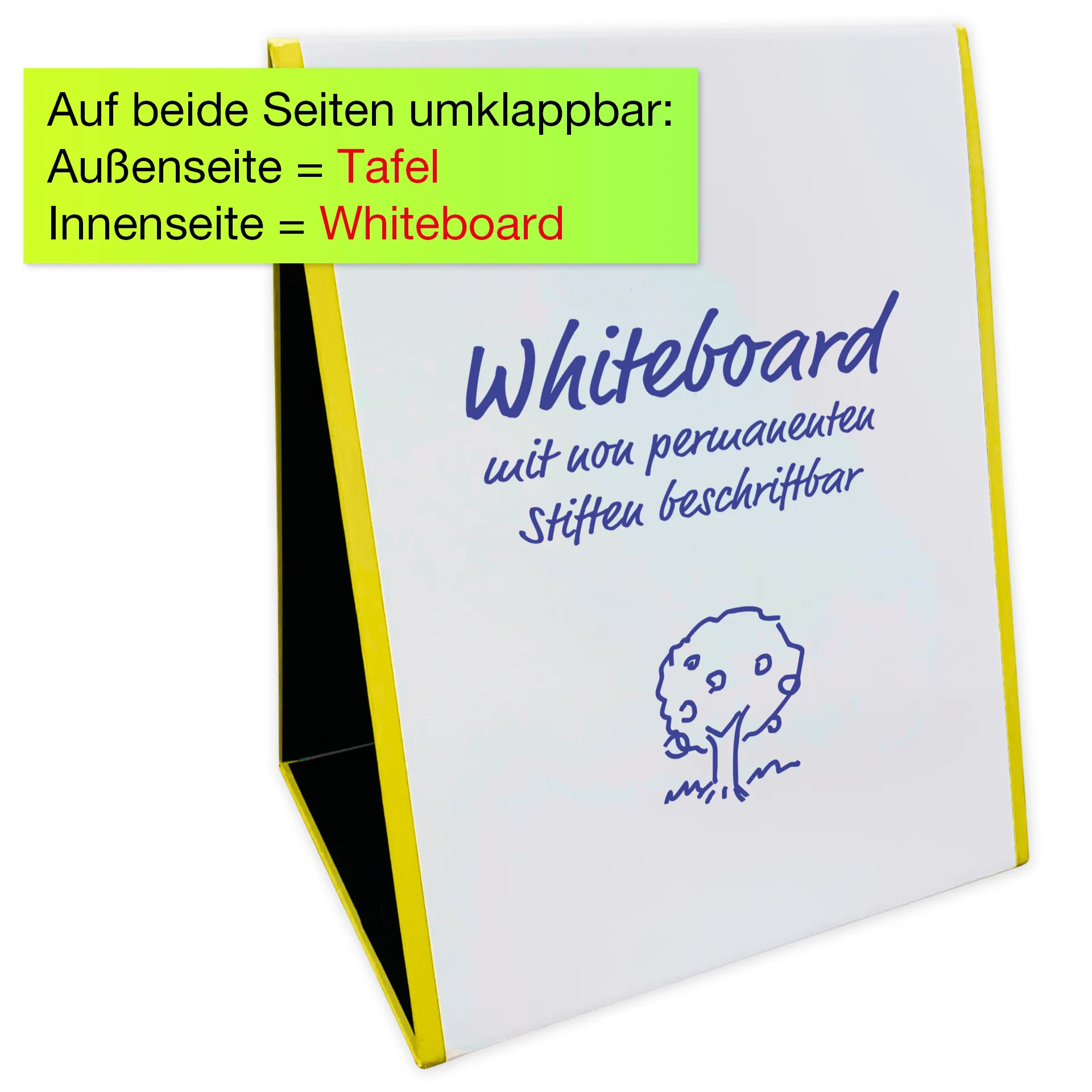 TimeTEX Whiteboard-Tafel "2in1" zum Aufstellen, magnethaftend TimeTEX Whiteboard-Tafel "2in1" zum Aufstellen, magnethaftend