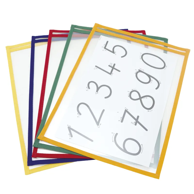 Übungs-Blättertaschen abwischbar, 10-tlg.