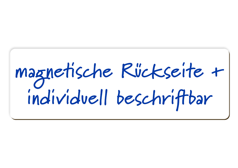 Whiteboard-Schilder, magnetisch, 9,3x29,5 cm, 5-tlg.