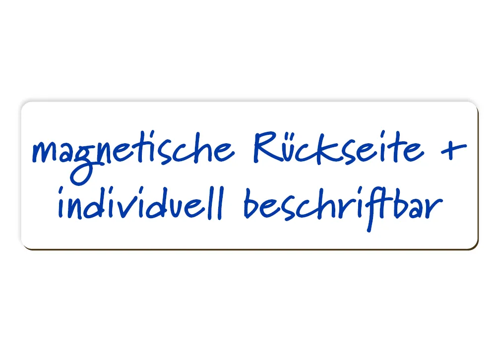 Whiteboard-Schilder, magnetisch, 9,3x29,5 cm, 5-tlg.
