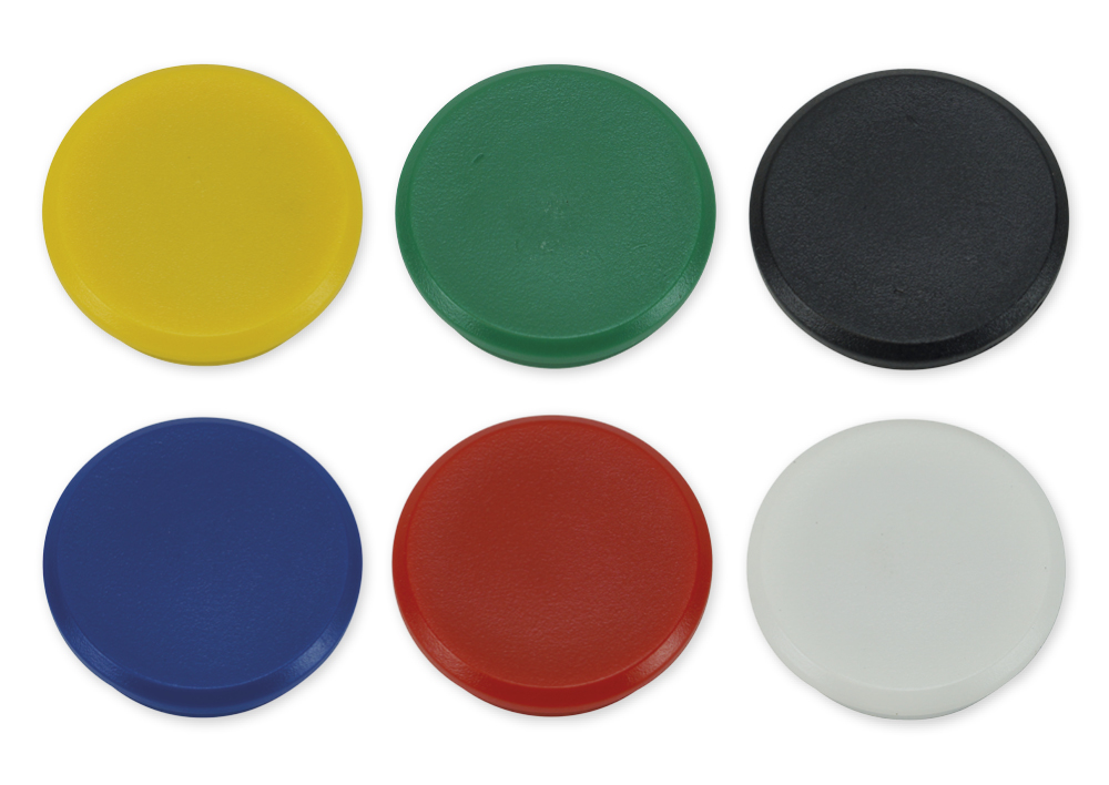 Set Rundmagnete farbsortiert 24mm, 50-tlg.
