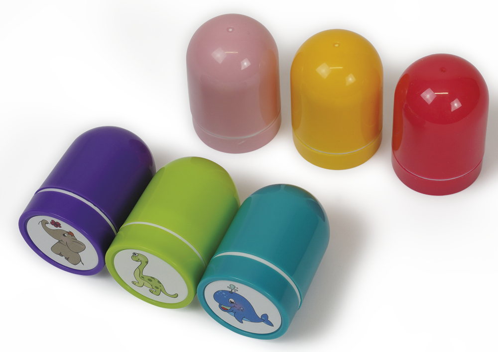 Set Dauer-Stempel "Tiere", 6-tlg.