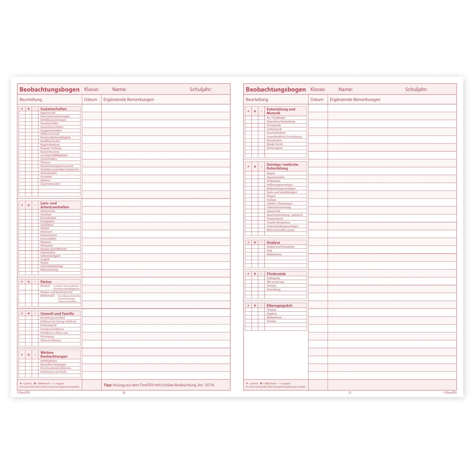 TimeTEX Referendar-Heft A4