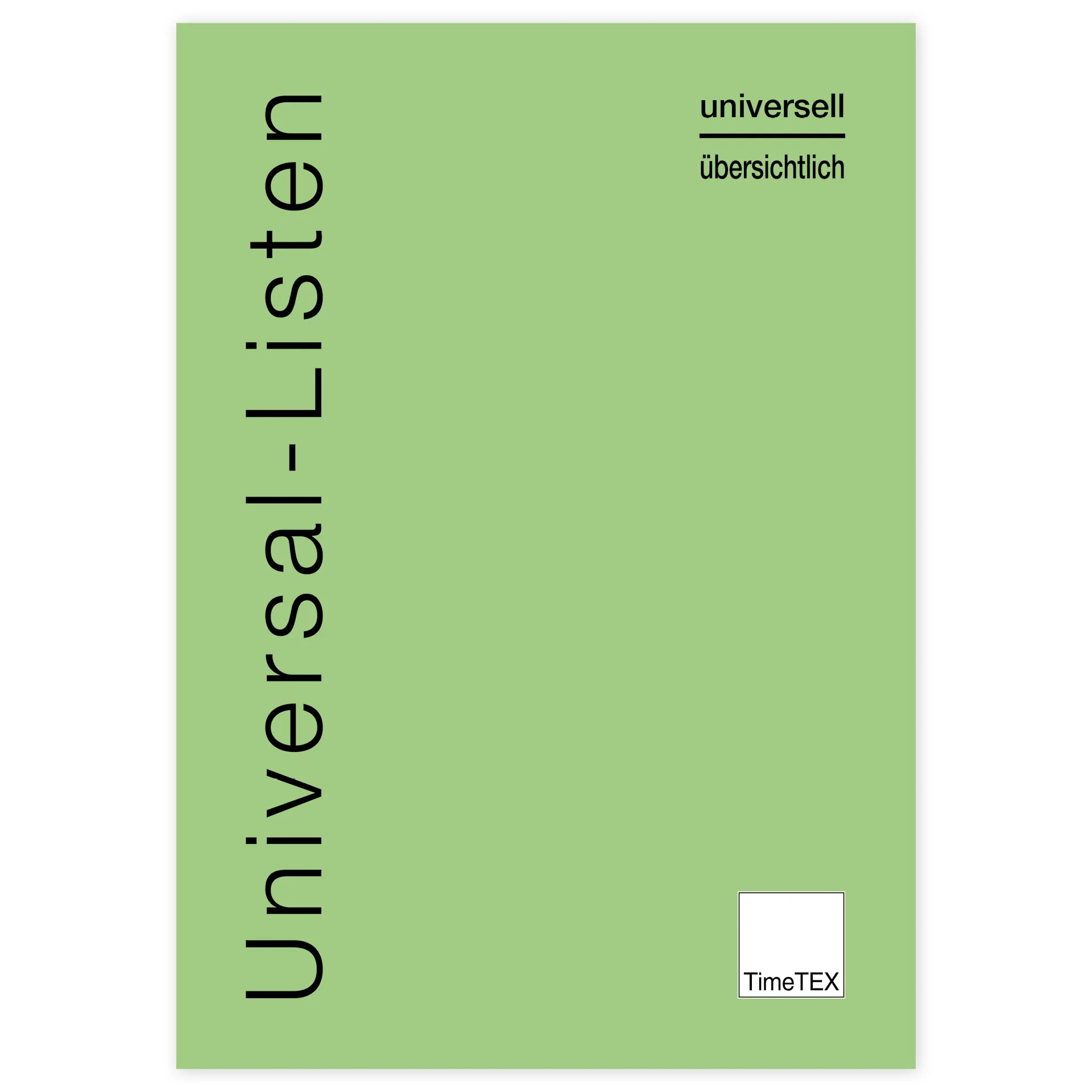 TimeTEX Heft Universal-Listen A4, 64 Seiten