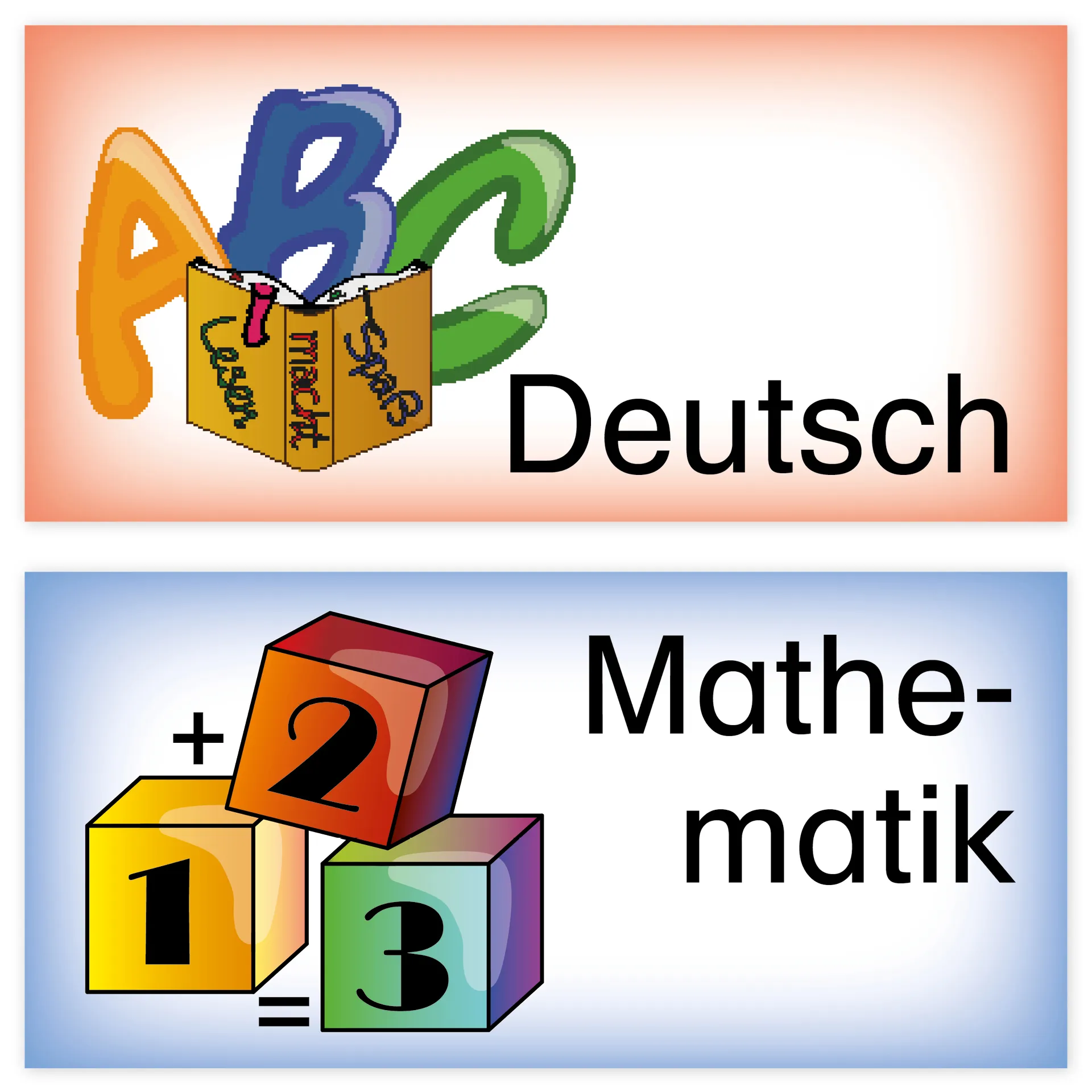 Stundenplan-Bildkarten aus Pappe, magnetisch, 40-tlg.