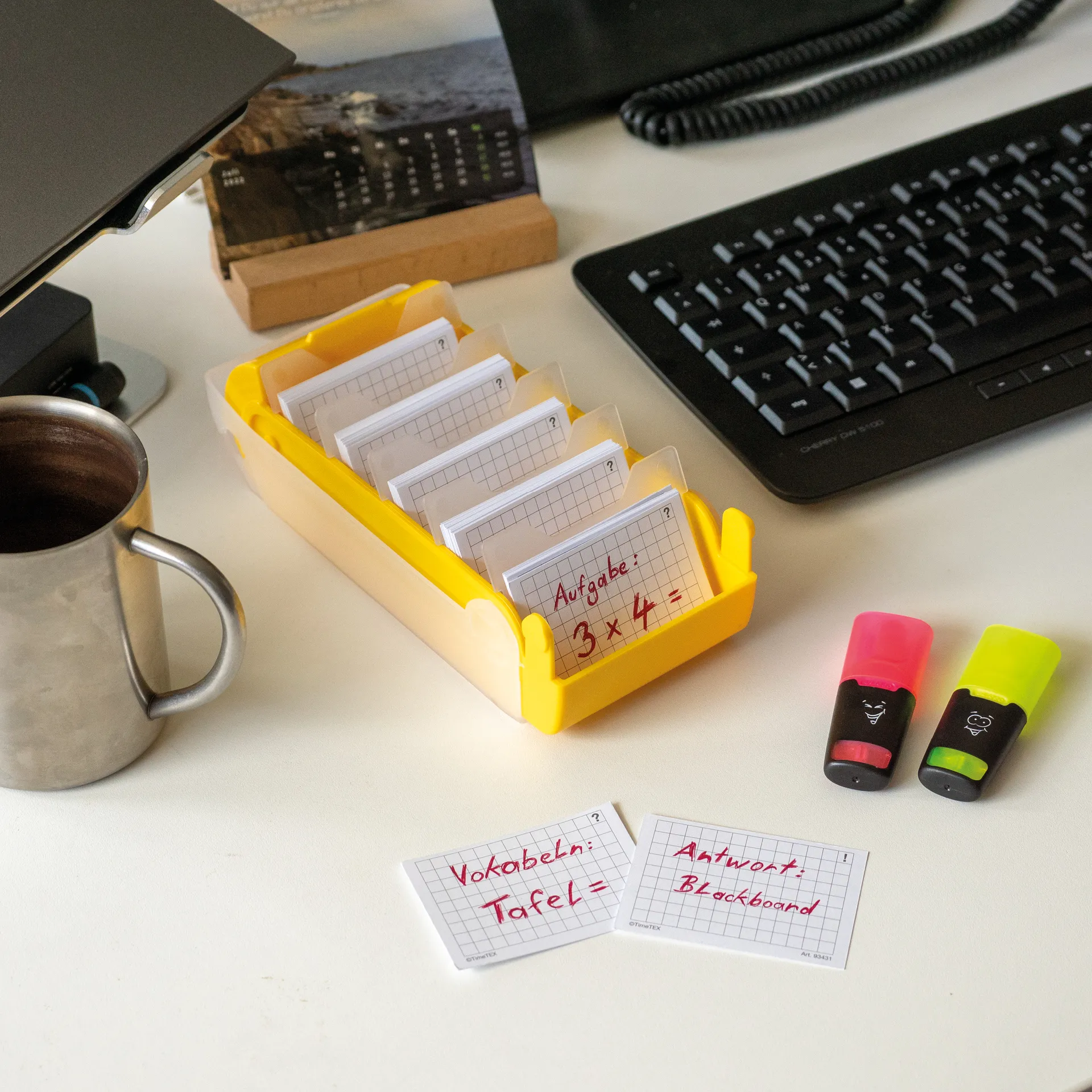 Lern-Karteikasten Kunststoff für A8