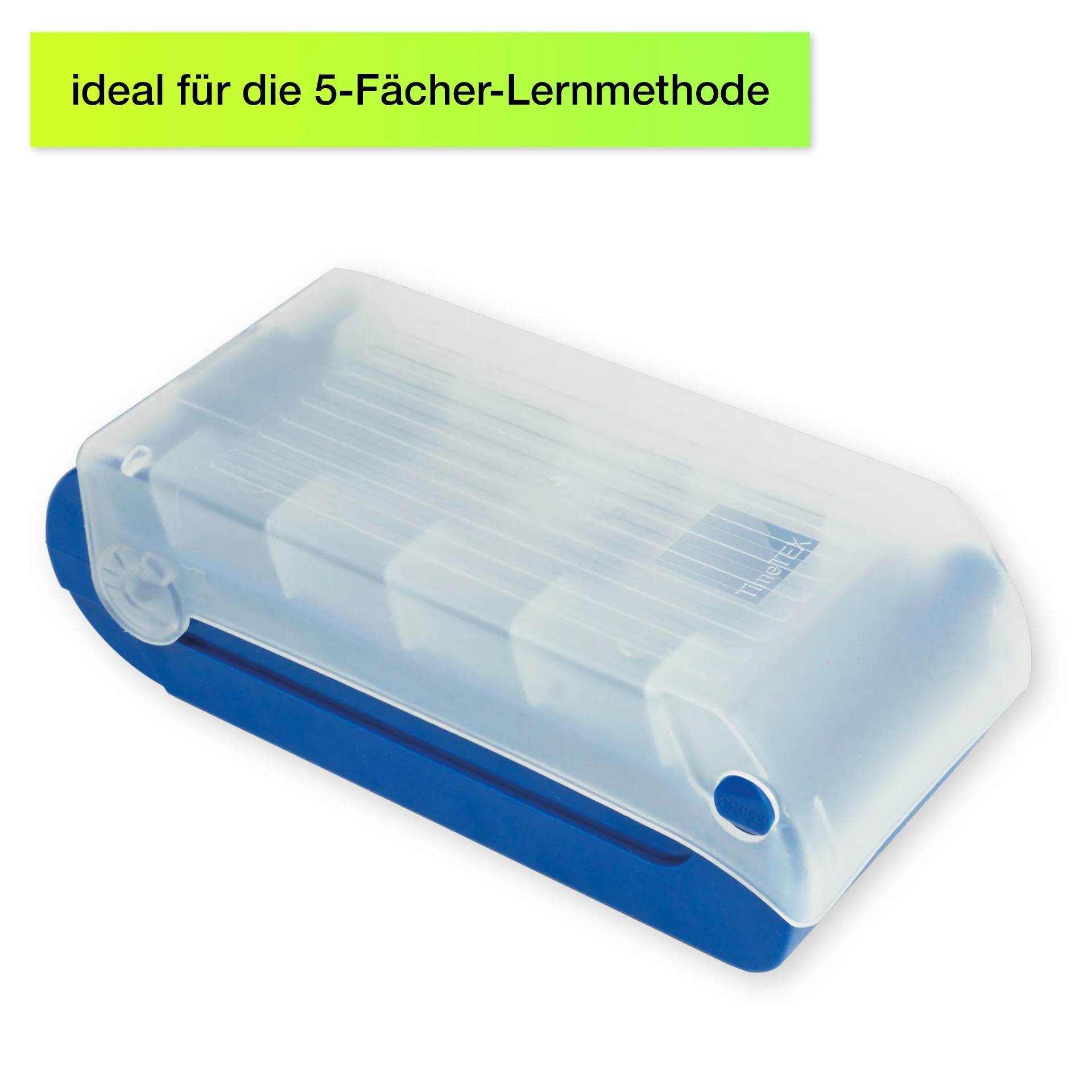 Lern-Karteikasten Kunststoff für A8 Lern-Karteikasten Kunststoff für A8
