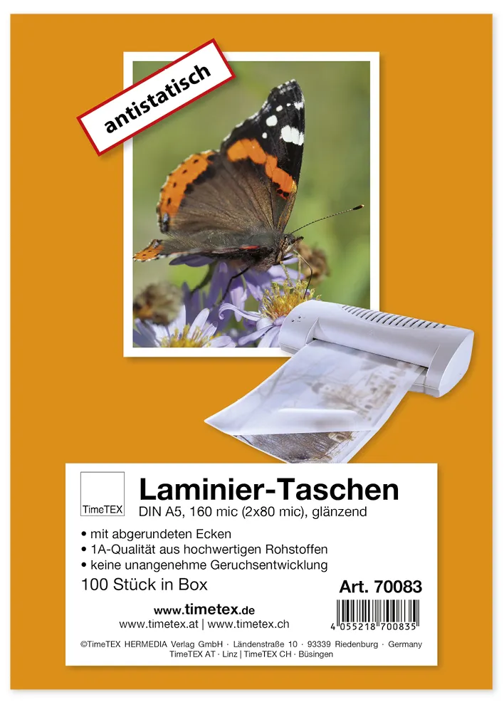 Laminiertaschen A5 2x80 mic, Glanz