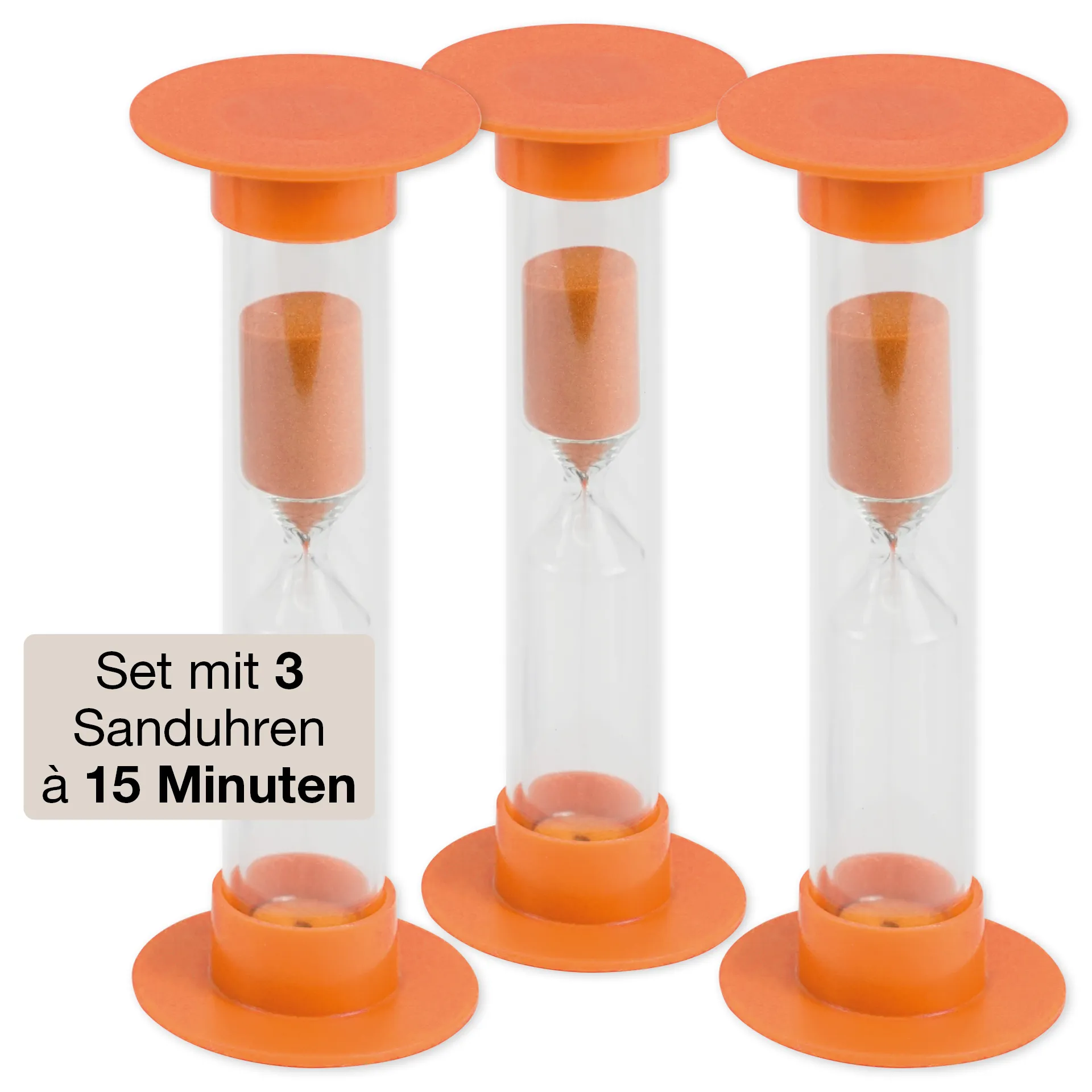 Set Sanduhren 14,5cm hoch, 3-tlg.