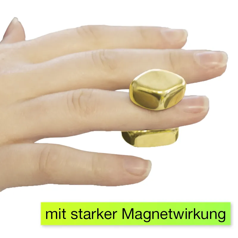 Set Magnete "Gold-Nuggets", ca. 20-tlg.
