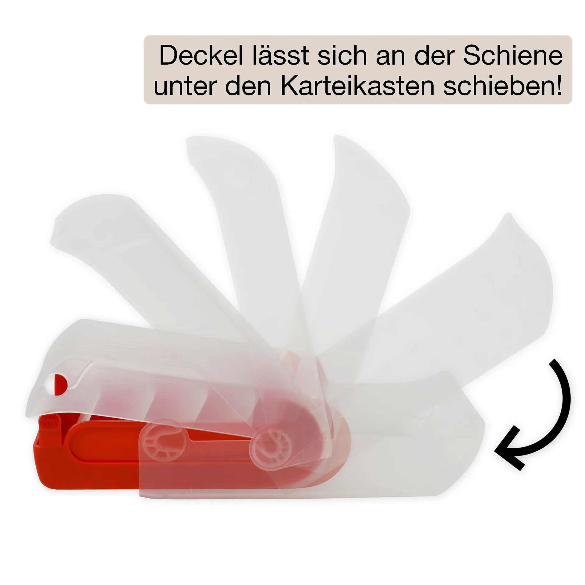 Lern-Karteikasten Kunststoff für A8