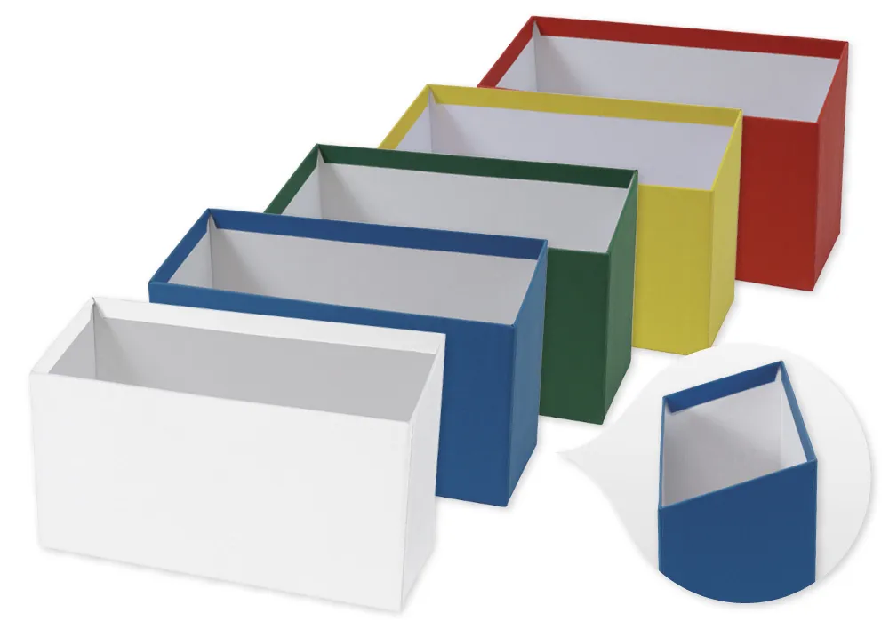 Karteikasten aus Pappe A6, abfallend