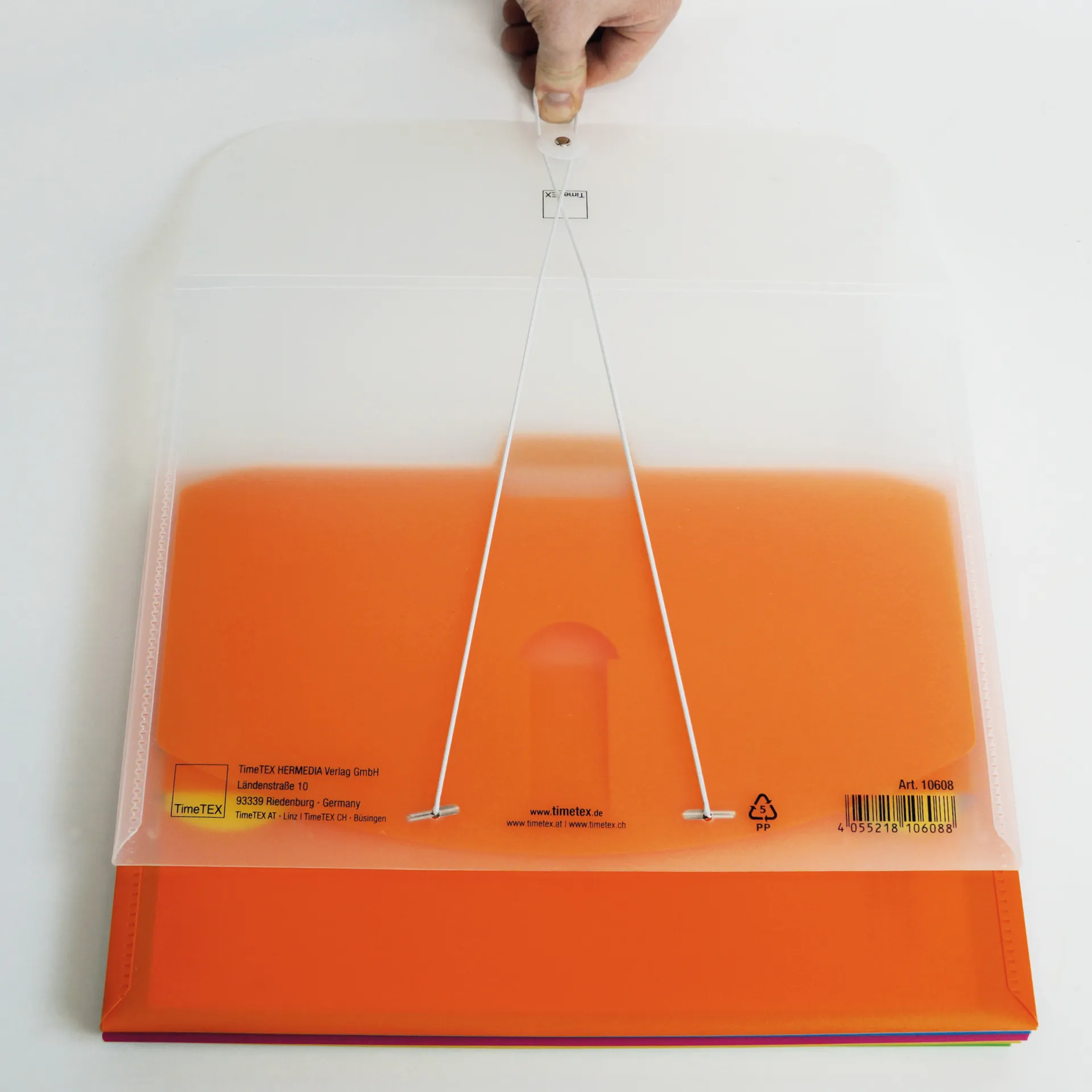 Hänge-Orga-Mappe für A4, 7 Fächer, transparent