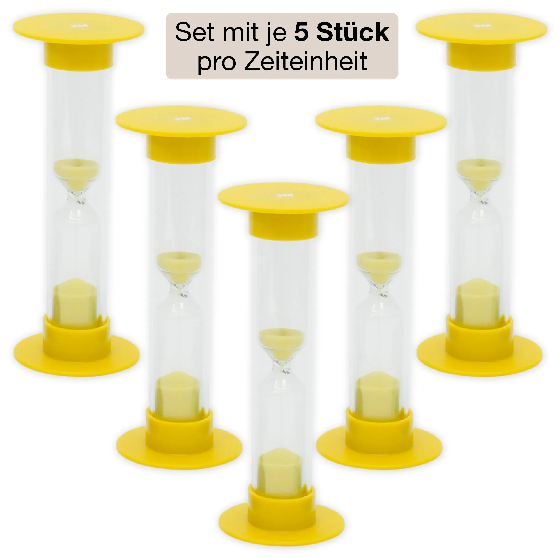 Set Sanduhren, 10 cm hoch, 5-tlg.