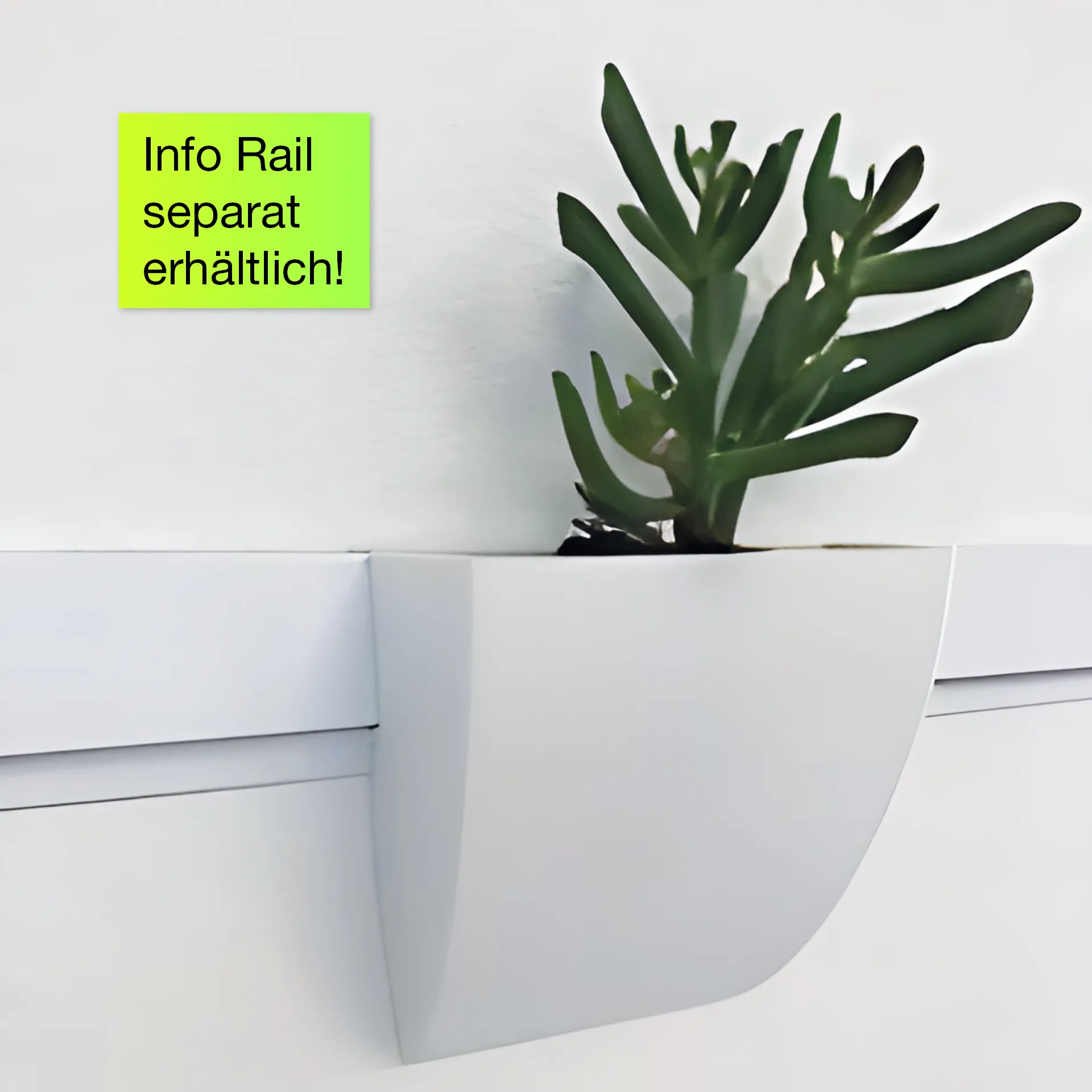 Utensilien-Box für Info-Leiste, weiß, 1 Stück