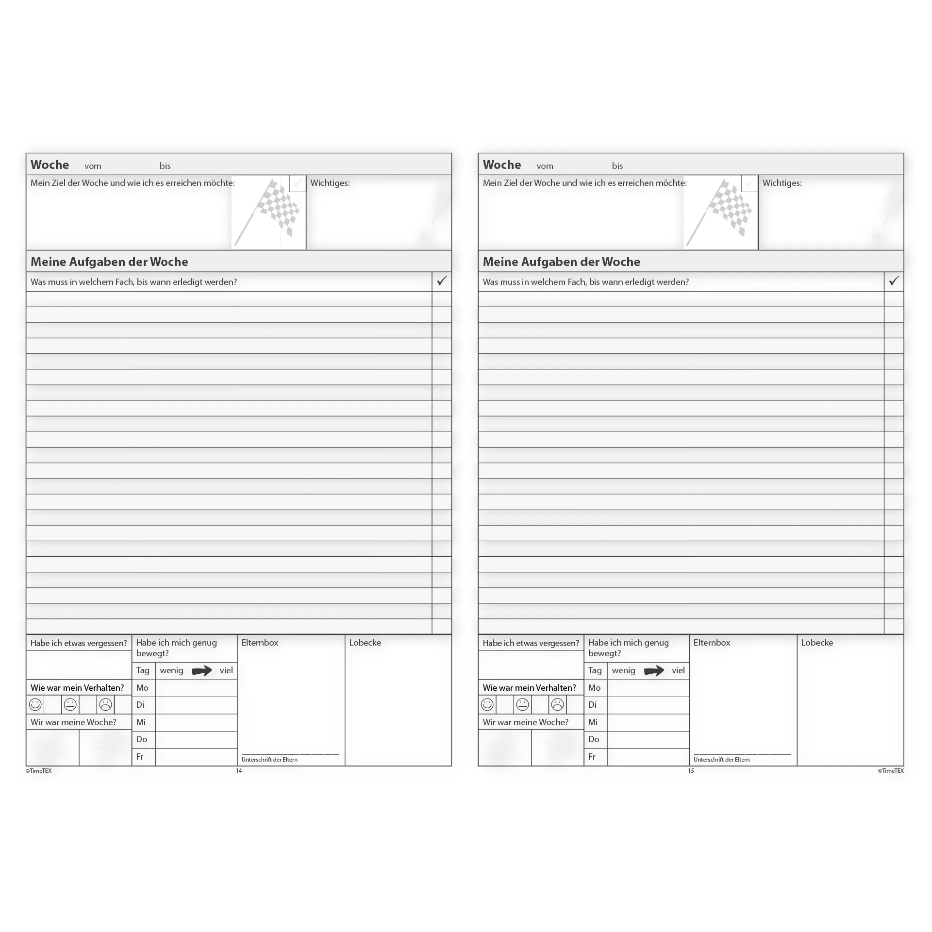 Schüler-Logbuch A4 für Grundschule und Sekundarstufe