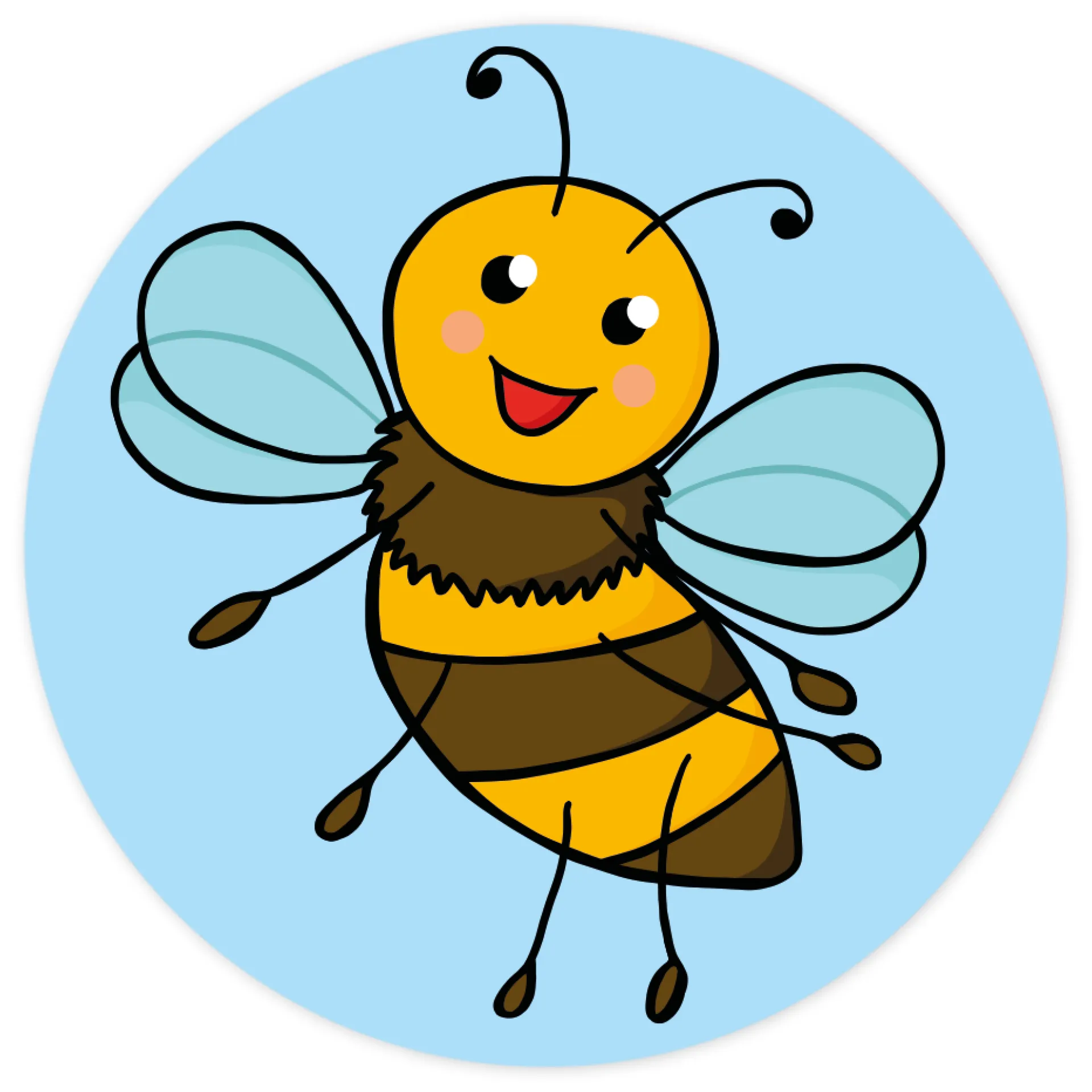 Belobigungs-Aufkleber "Biene" in Spender-Box, 500 Stück