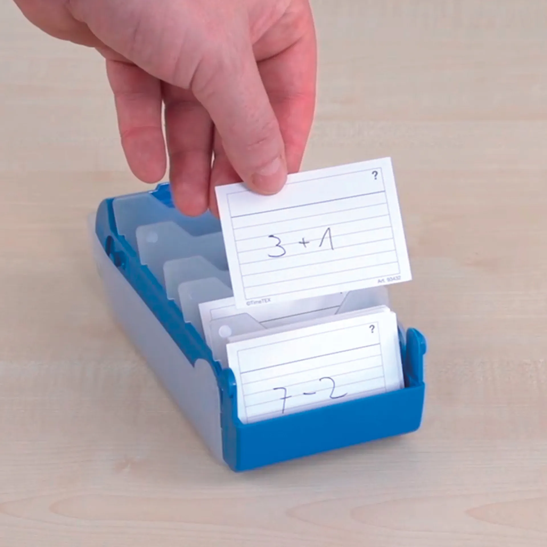 Lern-Karteikasten Kunststoff für A8