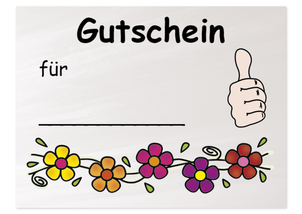 Gutschein-Kärtchen, 110-tlg.