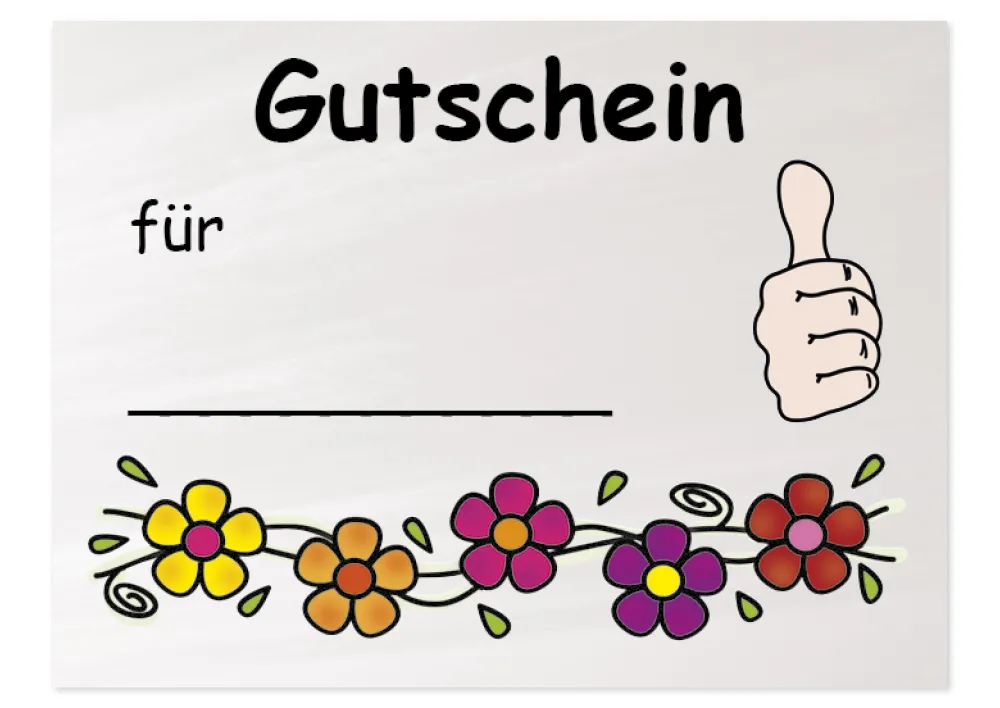 Gutschein-Kärtchen, 110-tlg.