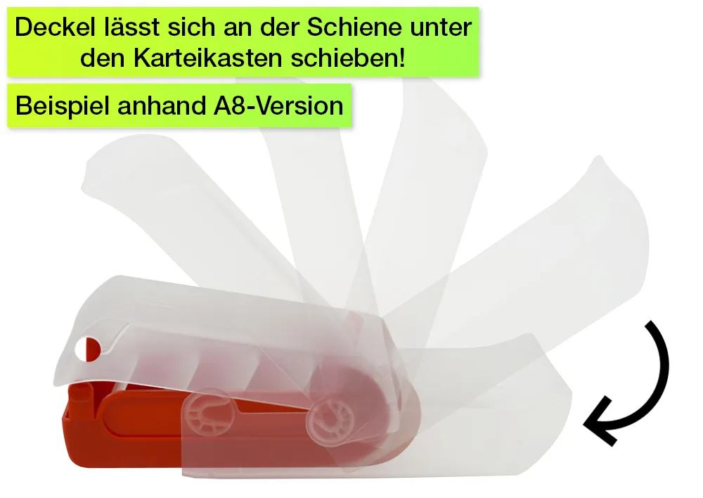 Lern-Karteikasten Kunststoff für A7 + 100 Karten